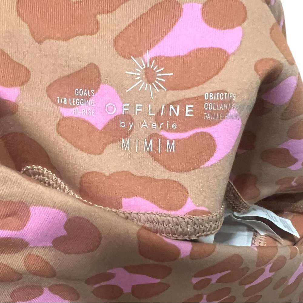 Offline by Aerie Pink Tank Animal Print Goals Leggings Size Medium - Picture 10 of 11